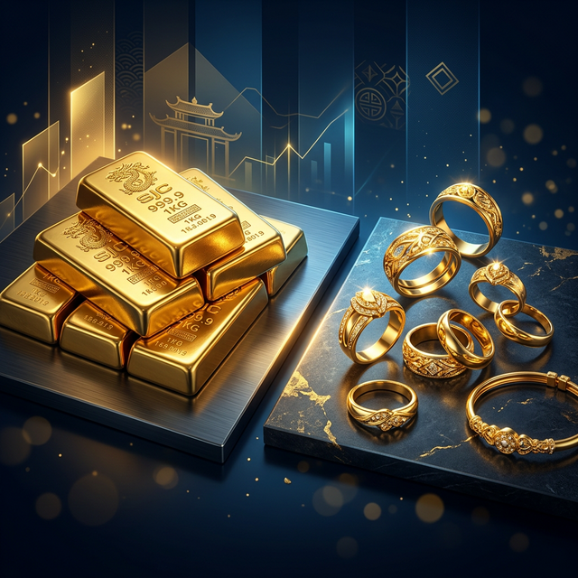 So Sánh Vàng SJC vs Vàng Nhẫn 9999: Nên Mua Vàng Nào 2026?