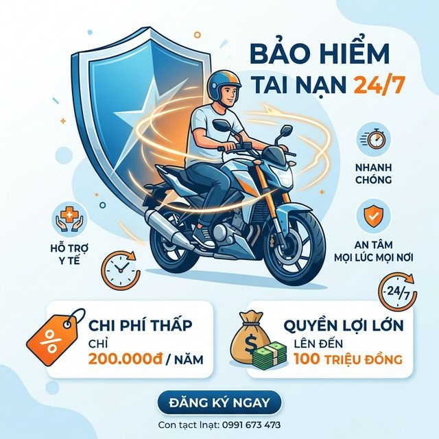 Bảo Hiểm Tai Nạn 24/7: Phí 200k Nhưng Bồi Thường 100 Triệu