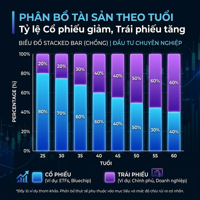 Cách Phân Bổ Tài Sản Theo Tuổi: Quy Tắc 100 Trừ Tuổi Và Hơn Thế