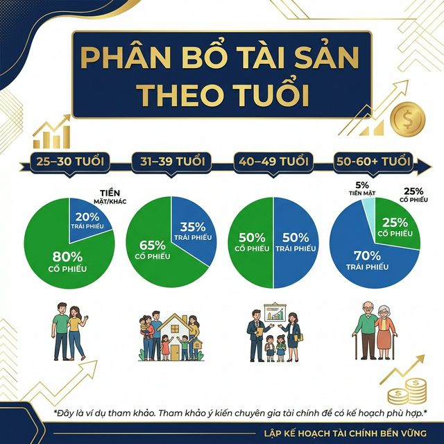 Phân Bổ Tài Sản Theo Tuổi: Quy Tắc 120 Và Chiến Lược Thực Tế