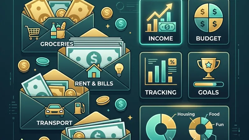 Nghệ Thuật Tiết Kiệm Bằng Cách Bỏ Tiền 5 Phong Bì Trực Quan