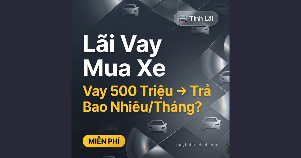 Tính Lãi Vay Mua Xe